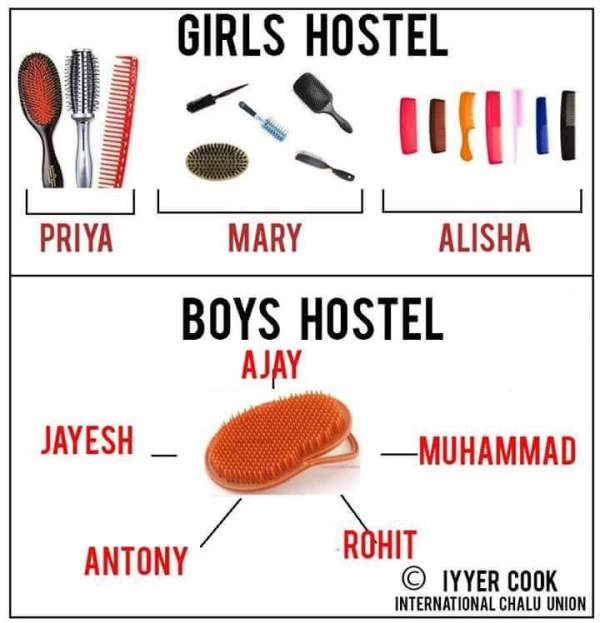 Girls vs Boys hostel